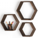 Hexagon and square shape shelfs